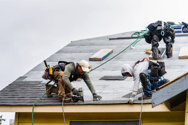 Professional Gutter Installation technician working in Elmore City, OK